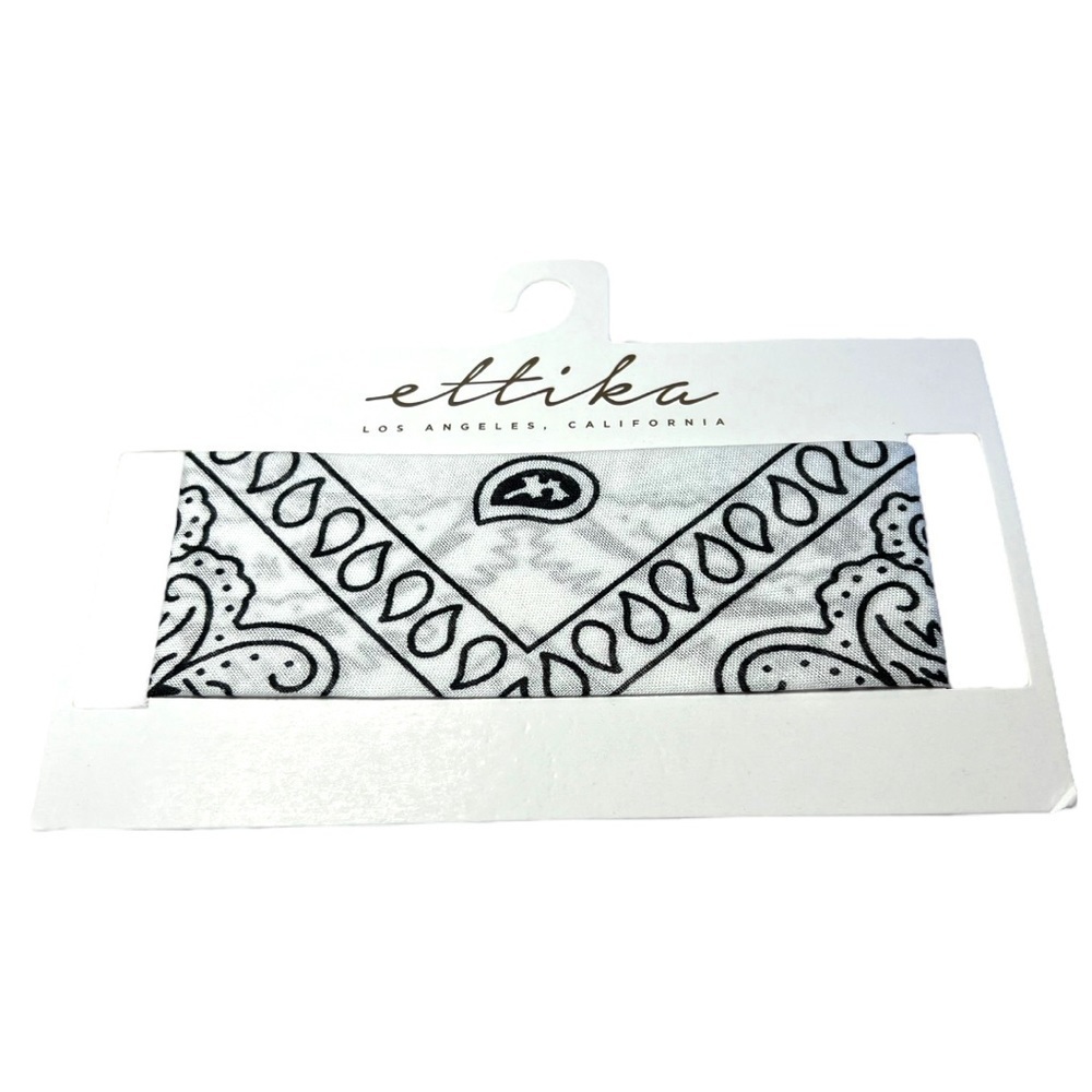 Ettika Revolve White & Blank Bandana Style Choker - NEW